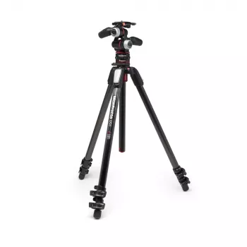 Manfrotto MK055CXPRO33WQR kulfiberstativ med 3 benled og XPRO 3-vejs hoved