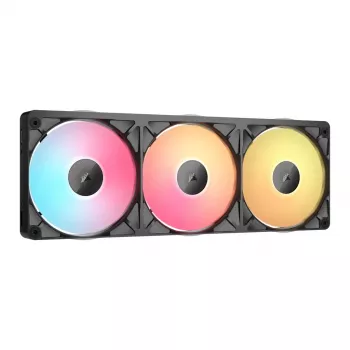 CORSAIR iCUE Link RX360 II Unified Frame RGB 120mm PWM blæser-trepak - sort