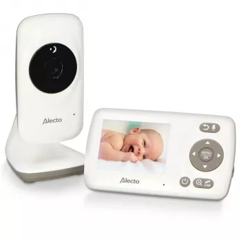 Alecto DVM71 video-babyalarm med 2,4-tommers farvedisplay og kamera