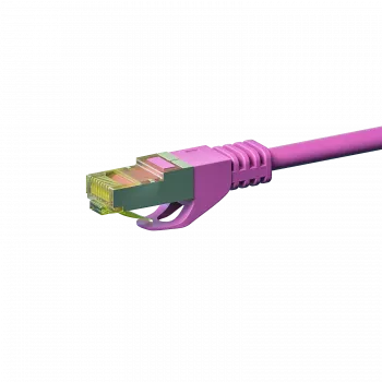 DSIT Cat.7 S/FTP PiMF netværkskabel, RJ45, pink, 30 m