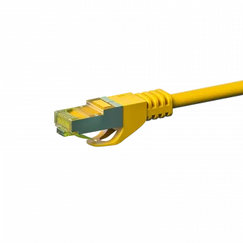 DSIT Cat.7 S/FTP PiMF Network Patch Cable, RJ45 Male to RJ45 Male, Yellow, 50 m (DC-77-500)