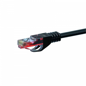 DSIT CAT6 Network Cable U/UTP 0.5m Black 100% Copper (DC-60-005)