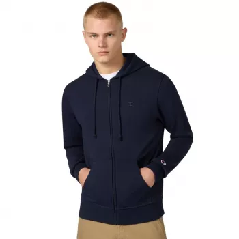 Champion Full Zip hoodie sweatshirt herre navy BS501 størrelse M