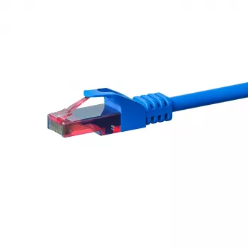 DSIT CAT6 U/UTP netværksinstallationskabel, 50 m, blå, 100% kobber, massiv, 23 AWG, 250MHz, Eca