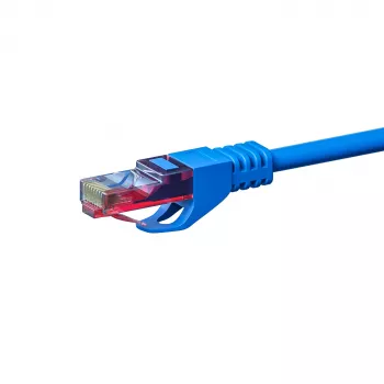 DSIT CAT6 U/UTP netværksinstallationskabel, 50 m, blå, 100% kobber, massiv, 23 AWG, 250MHz, Eca