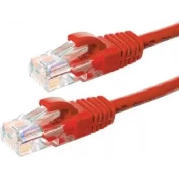 DSIT CAT5e U/UTP netværks-patchkabel, 0,25 m, rød, 100% kobber (DC-55-002)