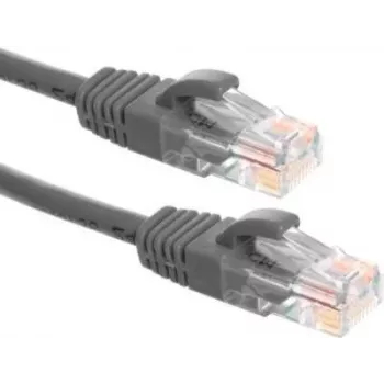 DSIT UTP CAT6a patchkabel, 0,25 m, grå, 100% kobber, 10GbE, RJ45