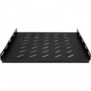 DSIT Heavy-Duty fast rack-hylde til 600 mm dybe server-skabe, 1U, 100 kg belastning, sort