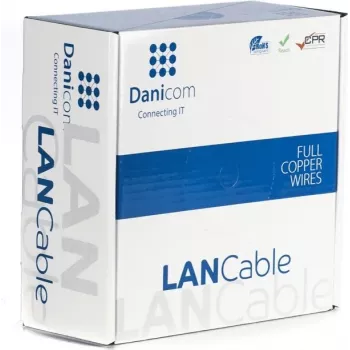 DSIT DANICOM CAT5e FTP 100 m udendørskabel, massiv, PE, sort, Gigabit