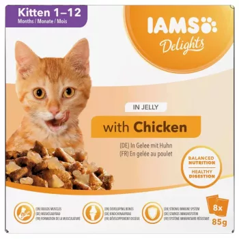 EUKANUBA IAMS DELIGHTS killing i gelé vådfoder til katte 8x85g