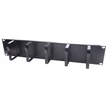 DS-IT 19 inch kabelstyringspanel, metal - 2U (DS-1904-2U)
