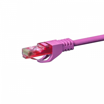 DSIT CAT6 U/UTP Ethernet-patchkabel, 7,5 m, pink, 100 % kobber, RJ45, Gigabit