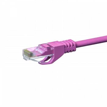 DSIT CAT 6 netværkskabel U/UTP - 0,50 m - pink - CCA (DC-C69-005)