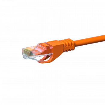 DSIT CAT 6 U/UTP netværks-patchkabel, 5 m, orange, CCA, RJ45 han-han, Gigabit Ethernet, 250 MHz
