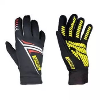 Sabelt G34 sim-racing-handsker, touchscreen-kompatible, silikonehåndflade, XL, sort