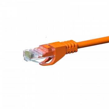 DSIT CAT 5e U/UTP netværks-patchkabel, RJ45, 15m, orange, CCA, 1 Gbit/s