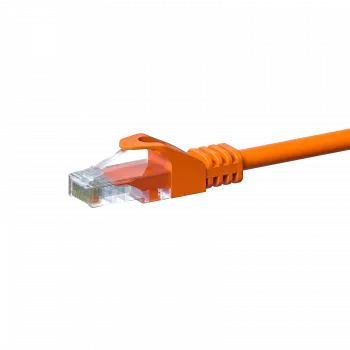 DSIT CAT 5e U/UTP netværks-patchkabel, RJ45, 15m, orange, CCA, 1 Gbit/s
