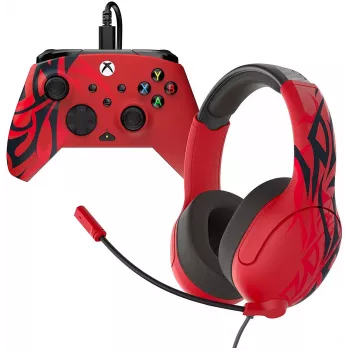 Controller- og headset-bundle Turtle Beach Airlite & Rematch til Xbox, Spirit Red (TBC-2201-65)