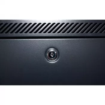 DSIT DS6604M 4U vægmonteret serverkabinet med metaldør, 600 x 600 x 280 mm, sort