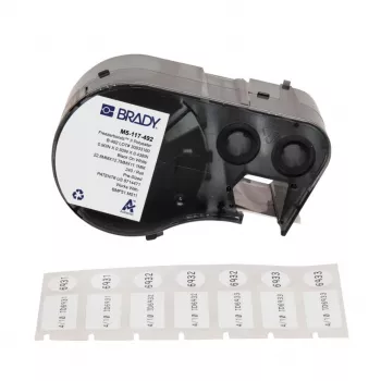 BRADY BMP51/BMP53/M511 FreezerBondz etiketter - 25,40 mm x 12,70 mm, hvid, mat, permanent akryl, 2500 etiketter/rulle (B-490)