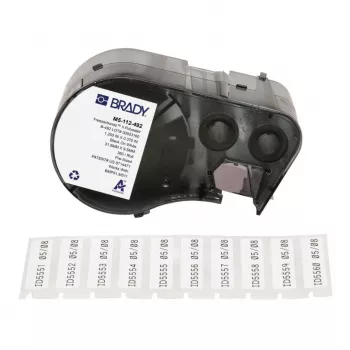 BRADY FreezerBondz B-490 polyesteretiketter til BMP21-PLUS, M210, M211 - 19,05 mm x 6,4 m, hvid, permanent akryl, termotransfer, kryogen & laboratorium