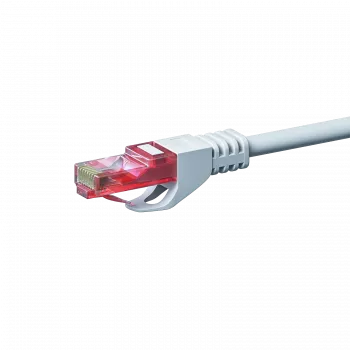DSIT CAT6 U/UTP Ethernet-patchkabel, 0,25 m, hvid, 100% kobber