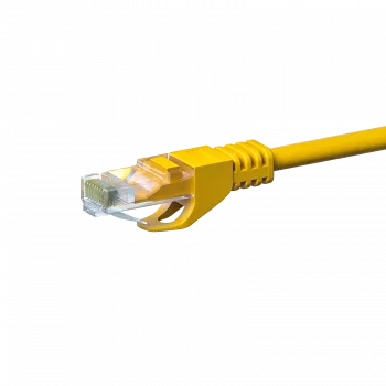 DSIT CAT5e netværkskabel, U/UTP, 0,50 m, gul, 100% kobber