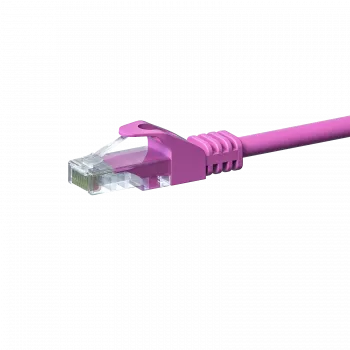 DSIT CAT 5e netværkskabel U/UTP - 0,25 meter - pink - CCA (DC-C59-002)
