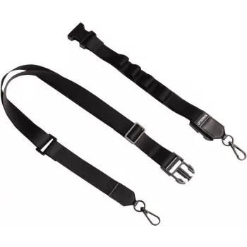 OtterBox 2-i-1 crossbody-rem med lanyard-fæste - sort