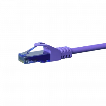 DSIT CAT6a netværkskabel 100 % kobber - U/UTP - 0,15 m - violet (DC-U6A8-001)