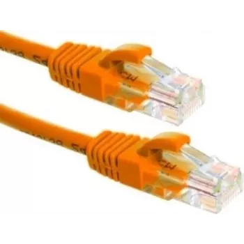 DSIT UTP CAT6a patchkabel, 0,25 m, orange, 100 % kobber (DC-U6A6-002)
