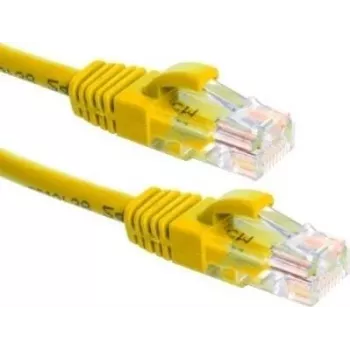 DSIT CAT6a U/UTP 100% kobber Ethernet-patchkabel, 1,5 m, gul
