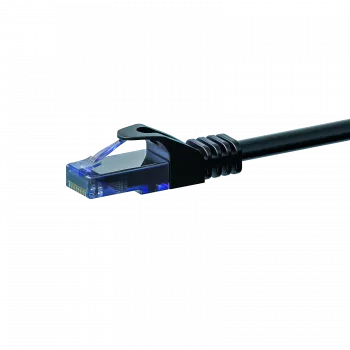 DSIT CAT6a U/UTP 100% kobber Ethernet-patchkabel, 2 m, sort