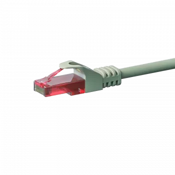 DSIT CAT6 U/UTP Ethernet-patchkabel, 0,15 m, grå, 100% kobber, RJ45