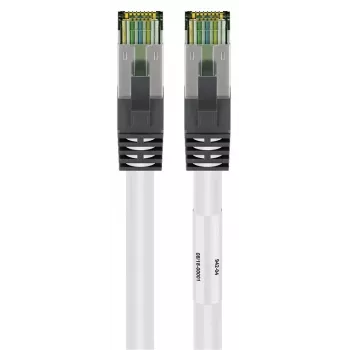 DSIT RJ45-netværkskabel S/FTP PiMF CAT 8 hvid 0,25 m