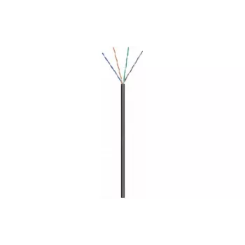 DSIT DANICOM CAT6A UTP 50 m udendørs kabel med massivleder, PE-kappe (Fca) - sort