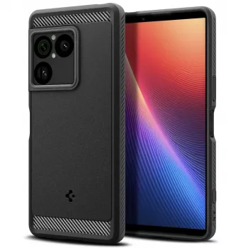 SPIGEN Rugged Armor-cover til Sony Xperia 1 VIII, matsort, ACS11315