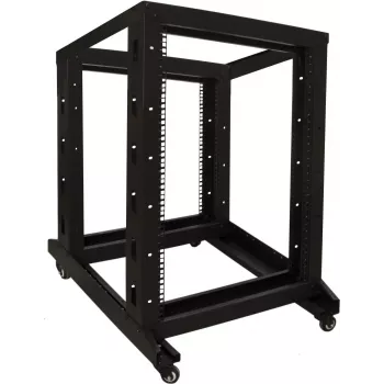 DSIT 18U 19 inch Freestanding Rack Cabinet on Casters, 600x800x1000 mm, Unassembled, Black