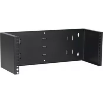 DSIT 4U 19 inch vægmonteret fast ramme, 180 mm dybde, sort (DS-WMB4-S)