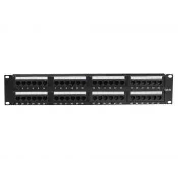 DS-IT CAT 5e UTP netværks-patchpanel, 19 inch, 48-port (DS-Patch5-48UTP)