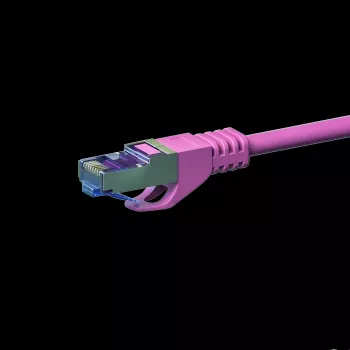DSIT CAT 6a S/FTP LSOH Patch Cable 0.25m Pink