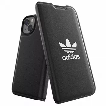 Adidas Originals Booklet-etui BASIC til iPhone 14/15/13 6,1 inch sort/hvid