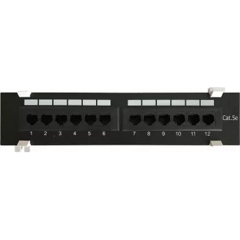 DSIT CAT 5e Wall Mount Patch Panel 12-Port UTP