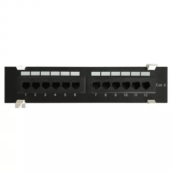 DS-IT CAT 6 væg-patchpanel, 12-port UTP (DS-Patch6-12UTP-WM)
