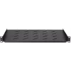 DS-IT 1U fast hylde til 450 mm dybe vægskabe, 350 mm dybde, sort