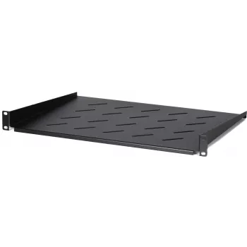 DS-IT 1U fast hylde til 450 mm dybe vægskabe, 350 mm dybde, sort