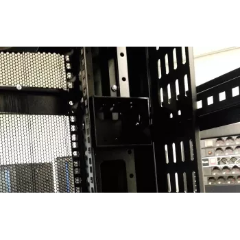 DSIT Vertical Cable Management Panel 42U 300mm Wide Black Rack Mount Finger Duct