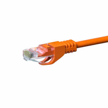 DSIT CAT5e U/UTP Network Patch Cable, 0.25 m, Orange, 100% Copper, RJ45