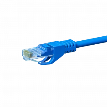 DSIT CAT 5e U/UTP-netværks-patchkabel, 2 m, blå, CCA, RJ45