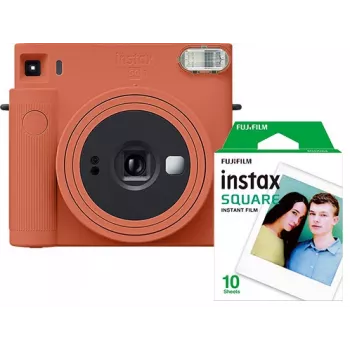 Fujifilm Instax Square SQ1 instantkamera, terrakotta-orange, med film (70100148679)